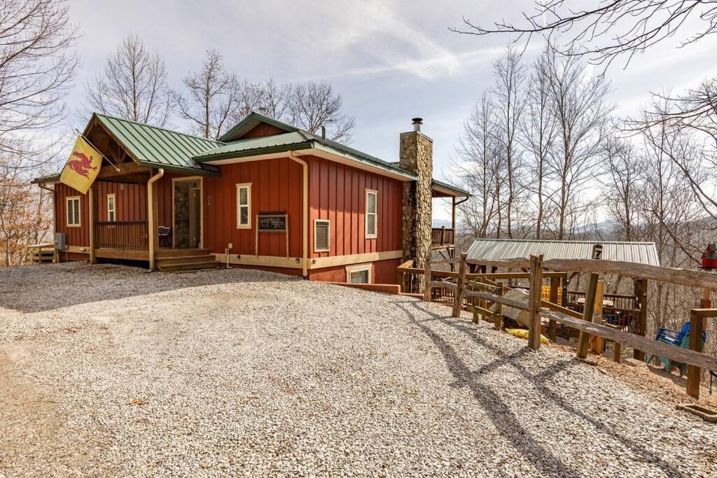 Red Rooster Family Cabin W/Hot Tub+Fire Pit+View Franklin Kültér fotó